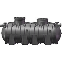 מיכל מפריד שומן 3600 ליטר כניסה/יציאה "4 רוטוניב