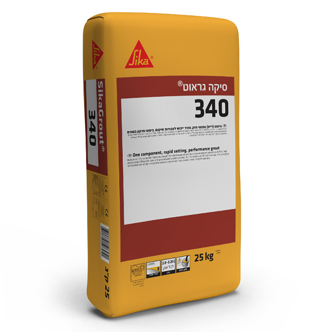 סיקה גראוט 340  שק 25 ק"ג גילאר