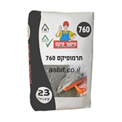 טיח תרמי תרמופיקס 760 במשטח 32 שקים של 23 ק"ג מ.פיקס כולל הובלה