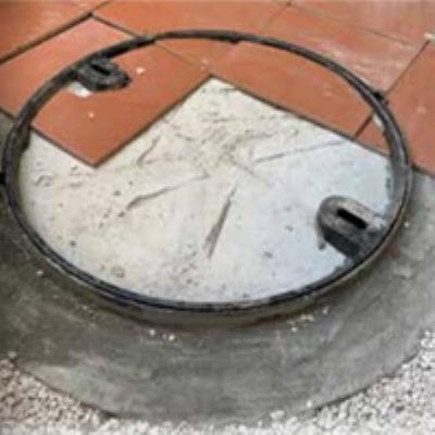 מסגרת + פקק קוטר 40 ס"מ שקוע  עומס  A15