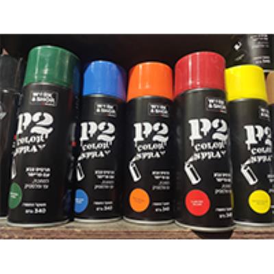 תרסיס צבע P2 שחור מבריק 340 ג' WURTH RAL9005
